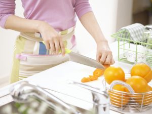 調理中